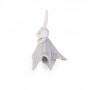 Doudou Poncho Lapinou Gris 20 cm