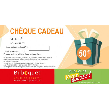 Chèque cadeau 50