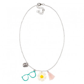 Anneli Necklace, Bezel and daisy - Accessory for girls