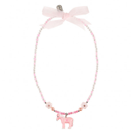 Necklace Cira, pink pony - Accessory for girls