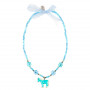 Collier Ebby, poney bleu - Accessoire pour les filles