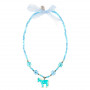Necklace Ebby, blue pony - Accessory for girls