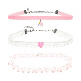 Necklaces, pink - Accessory for girls