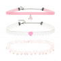 Colliers ras-du-cou Lone, rose - Accessoire pour les filles