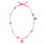 Necklace Karina, pink starfish - Accessory for girls