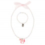 Necklace and Bracelet Angel, pink unicorn - Accessory for girls
