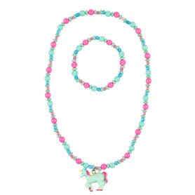 Necklace and Bracelet Aike, unicorn - Accessory for girls