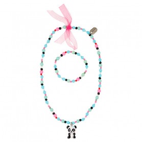 Collier et Bracelet Vera, panda - Accessoire pour les filles