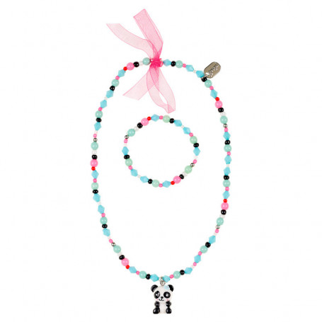 Collier et Bracelet Vera, panda - Accessoire pour les filles