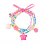 Bracelet Karina, pink star - Accessory for girls