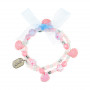 Bracelet Poppie rose, coquillages - Accessoire pour les filles