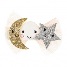 Clara Hair Clips, moon and star - Accessory for girls