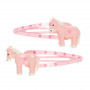 Cira Hair Clips, pink pony - Accessory for girls
