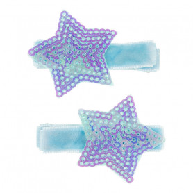 Camila Hair Clips, blue star - Accessory for girls