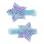 Camila Hair Clips, blue star - Accessory for girls