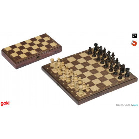 Jeu d'échecs magnétique pliable