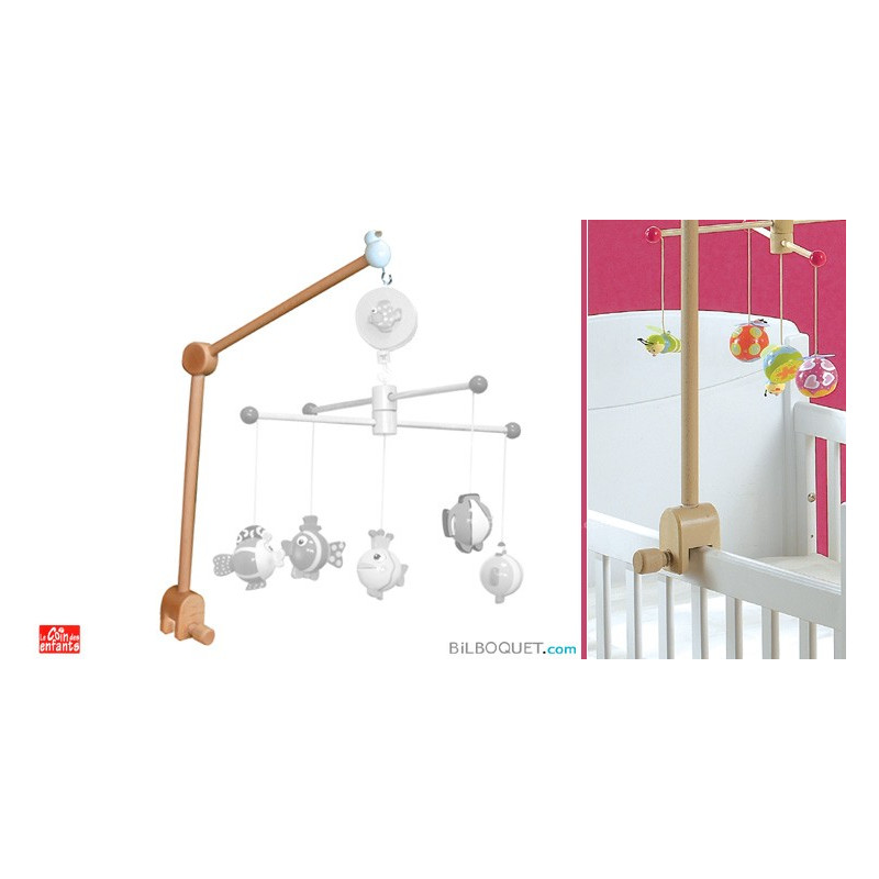Wooden Crib Mobile Holder