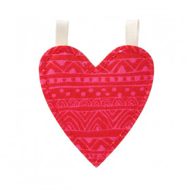 Fabric heart decoration