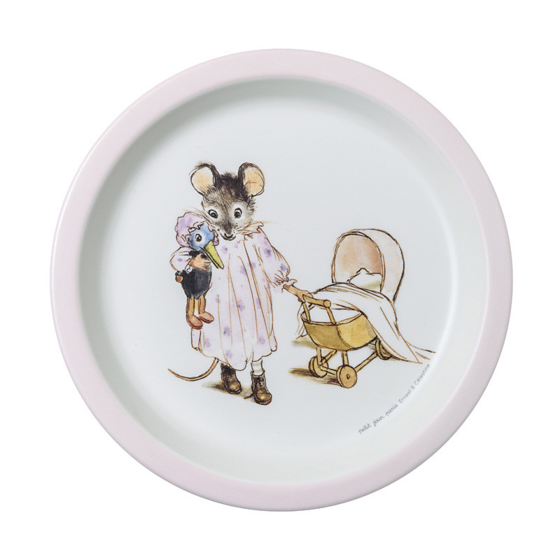 Pink Baby Plate Ernest Celestine