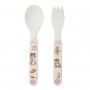 Pink 2-pieces cutlery set - Ernest & Célestine