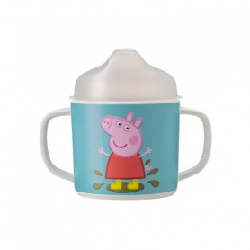 Double-handled cup with removable lid - Peppa Pig