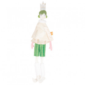 Queen Doll - Les Cocozaks - green bun, beige crown