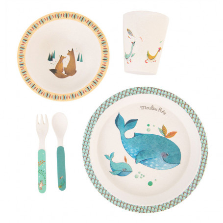 Bamboo dish set - Le voyage d'Olga