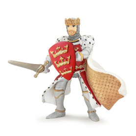 Figurine Roi Arthur rouge