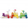 Zigolos Giant Multicolor Train - Wooden Toy