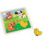 Tactile Puzzle My First Animals (4 pieces)