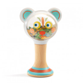 BabyMaraki Rattle - Baby blanc