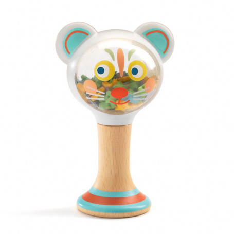 BabyMaraki Rattle - Baby blanc