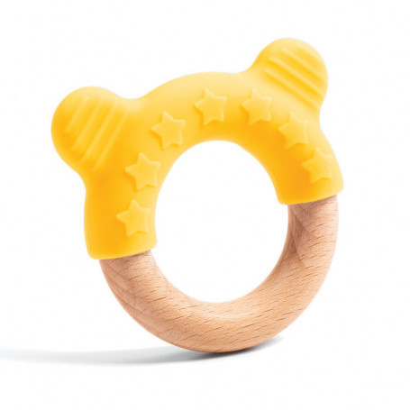 BabyChew Teething Rattle - Baby Blanc