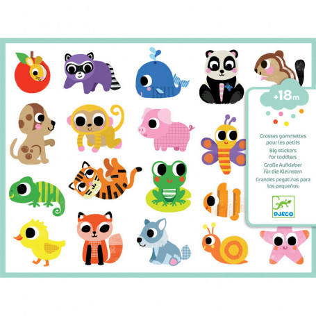 Big stickers for toddles - Baby animals