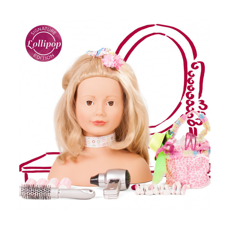 Tête à coiffer, coffret maquillage enfant en solde GOTZ