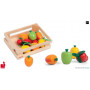 Cagette 12 fruits en bois