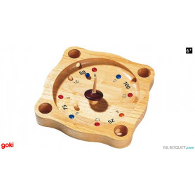 Jeu de roulette tyrolienne en bois