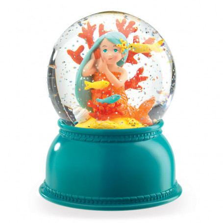Mermaid Night Light - Snow Globe