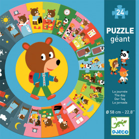 Puzzle géant La journée 24 pièces