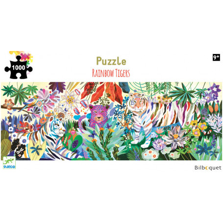 Puzzle Gallery 1000 pièces - Rainbow Tigers