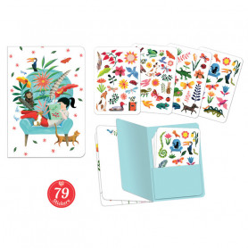 Sarah sticker notebook - Stationery page Djeco