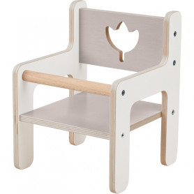 Chaise de poupée en bois Tulipe