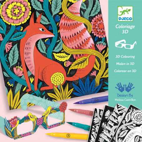 Coloriage 3D - Coffret Forêt fantastique