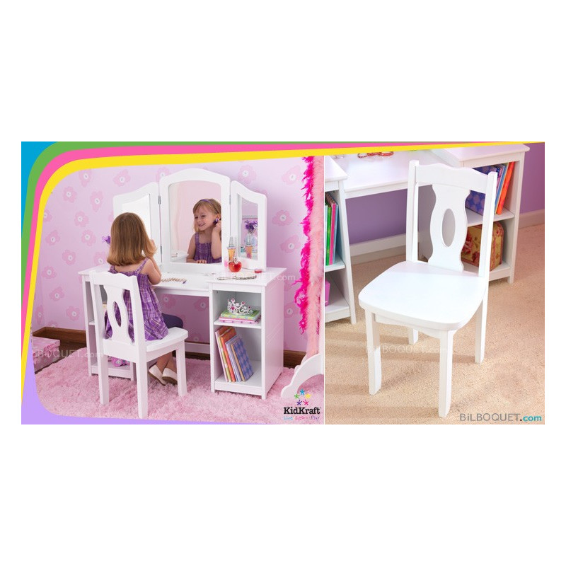 kidkraft deluxe vanity and chair