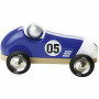 Voiture vintage sport bleu et blanc 20cm