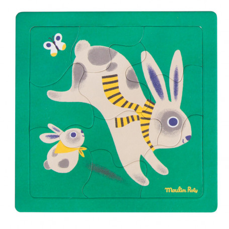 Puzzle Lapin - 10 pièces