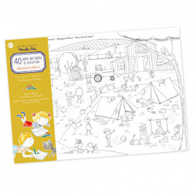 40 placemats to colour in - aujourd'hui c'est mercredi