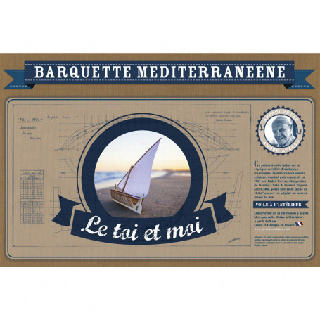 Kit de construction Barquette Méditerranéenne "Le Toi et Moi"