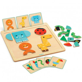 GeoBasic - Magnetic wooden toy