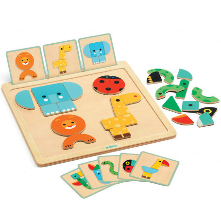GeoBasic - Magnetic wooden toy